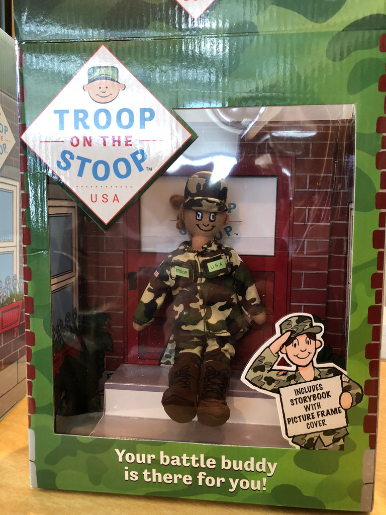 Troop on the Stoop™ (female light skin version)