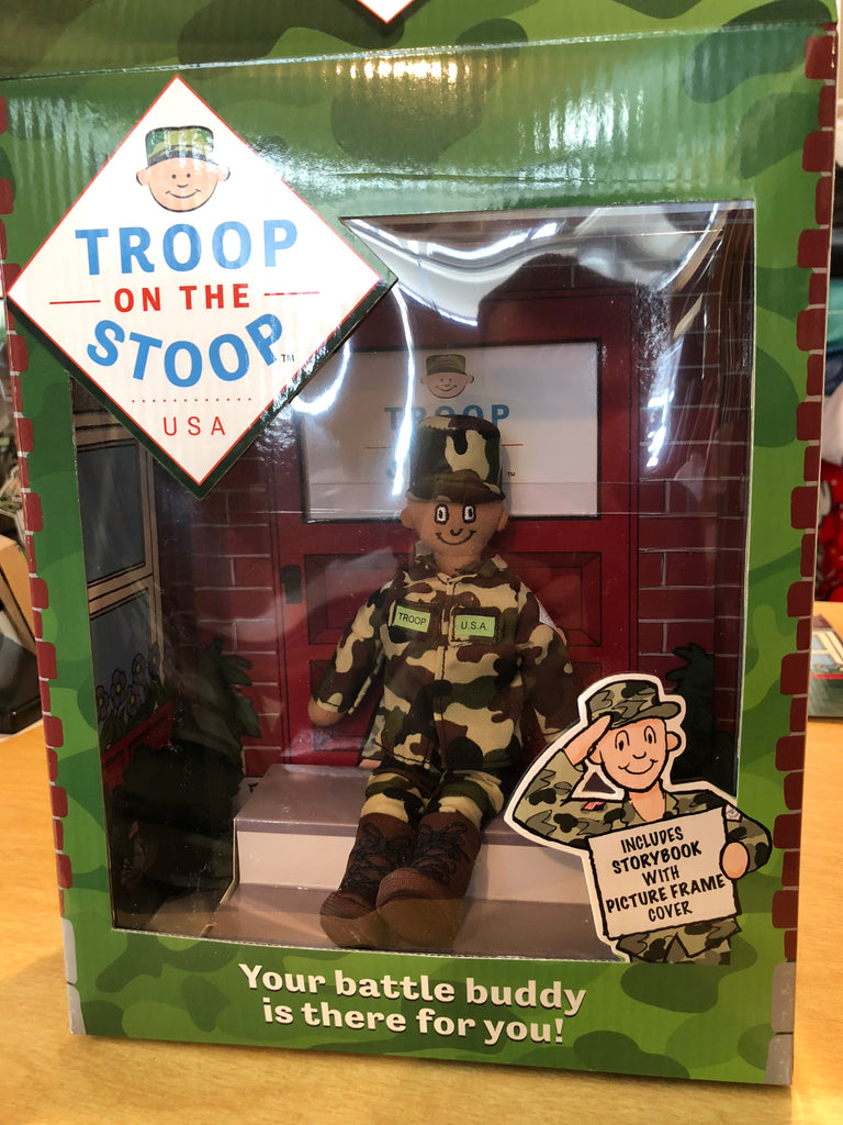 Troop on the Stoop™ (male light skin version)